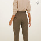 Casual Pants with Front Pleats