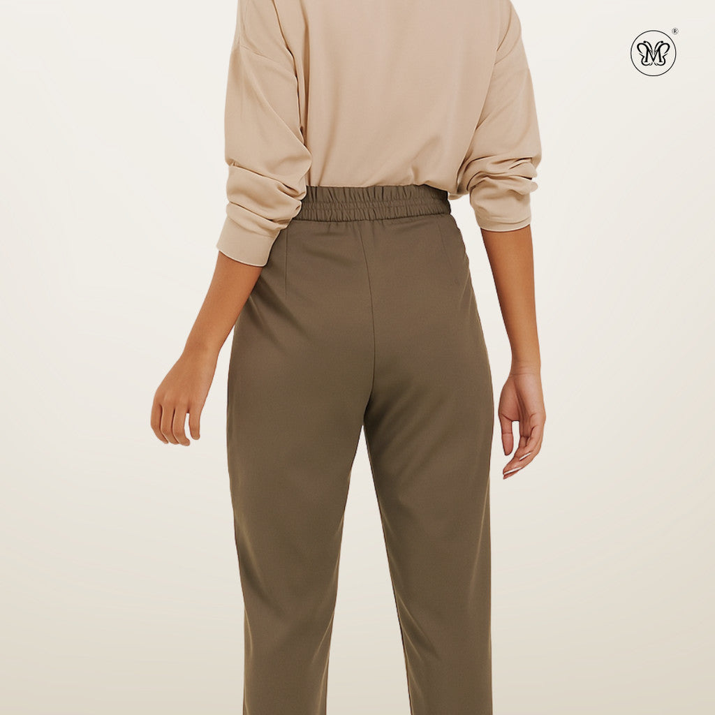 Casual Pants with Front Pleats