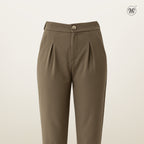 Casual Pants with Front Pleats