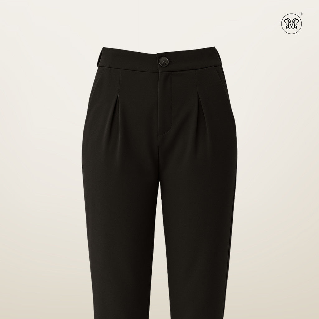 Casual Pants with Front Pleats