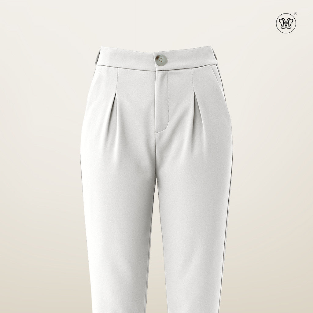 Casual Pants with Front Pleats
