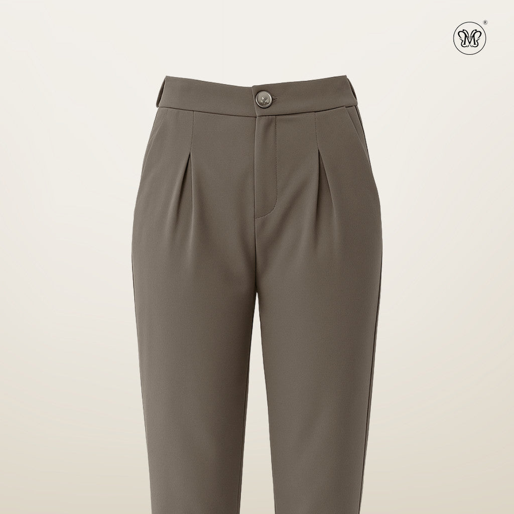 Casual Pants with Front Pleats