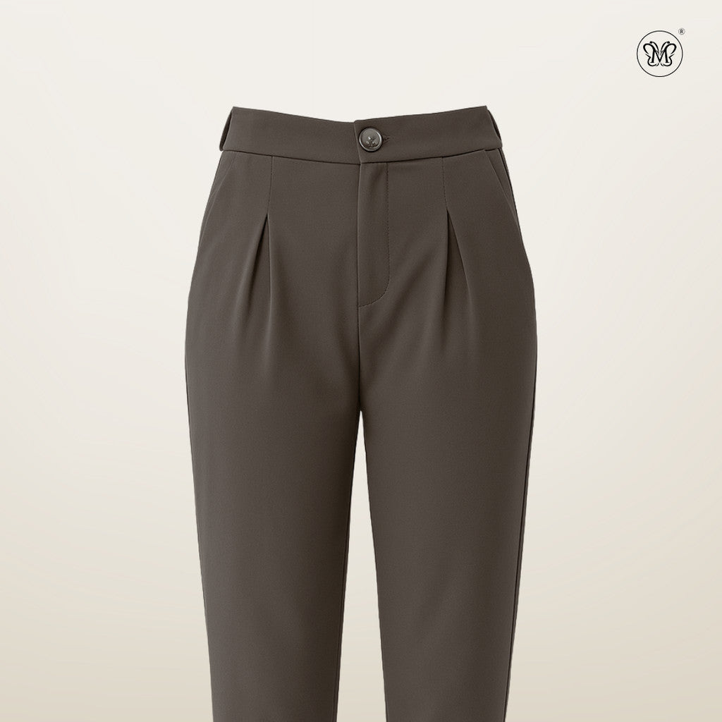 Casual Pants with Front Pleats