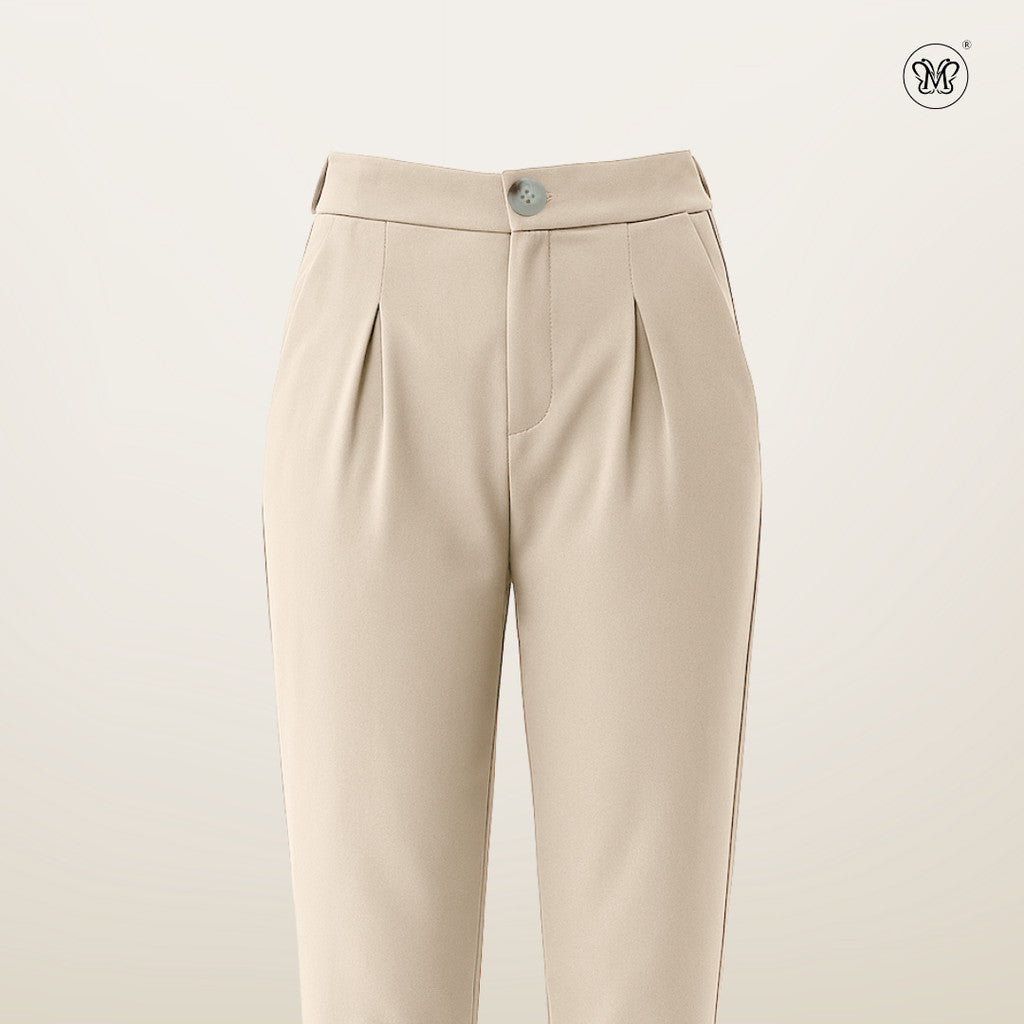 Casual Pants with Front Pleats