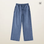 Ladies Denim Trousers with Drawstring