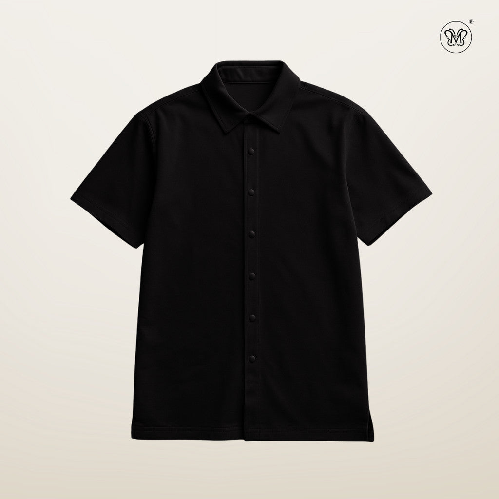 Men Front Snap-Button Shirt