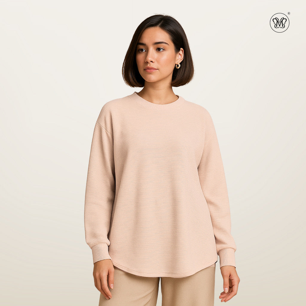 Long Sleeve Textured Top