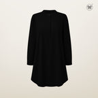 Tunic Blouse with Hidden Button Placket