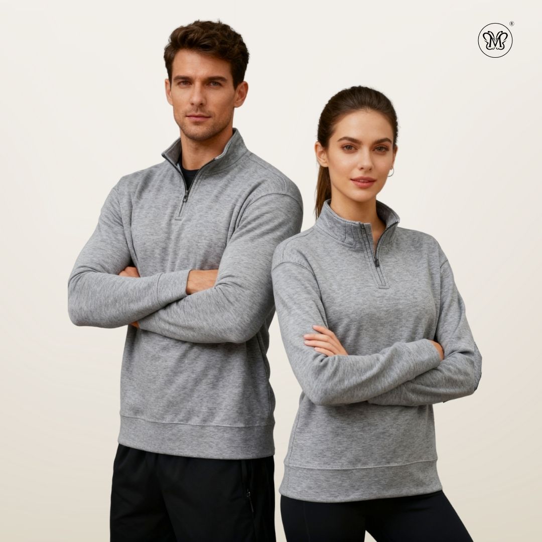 Unisex Half-Zip Pullover Sweatshirts