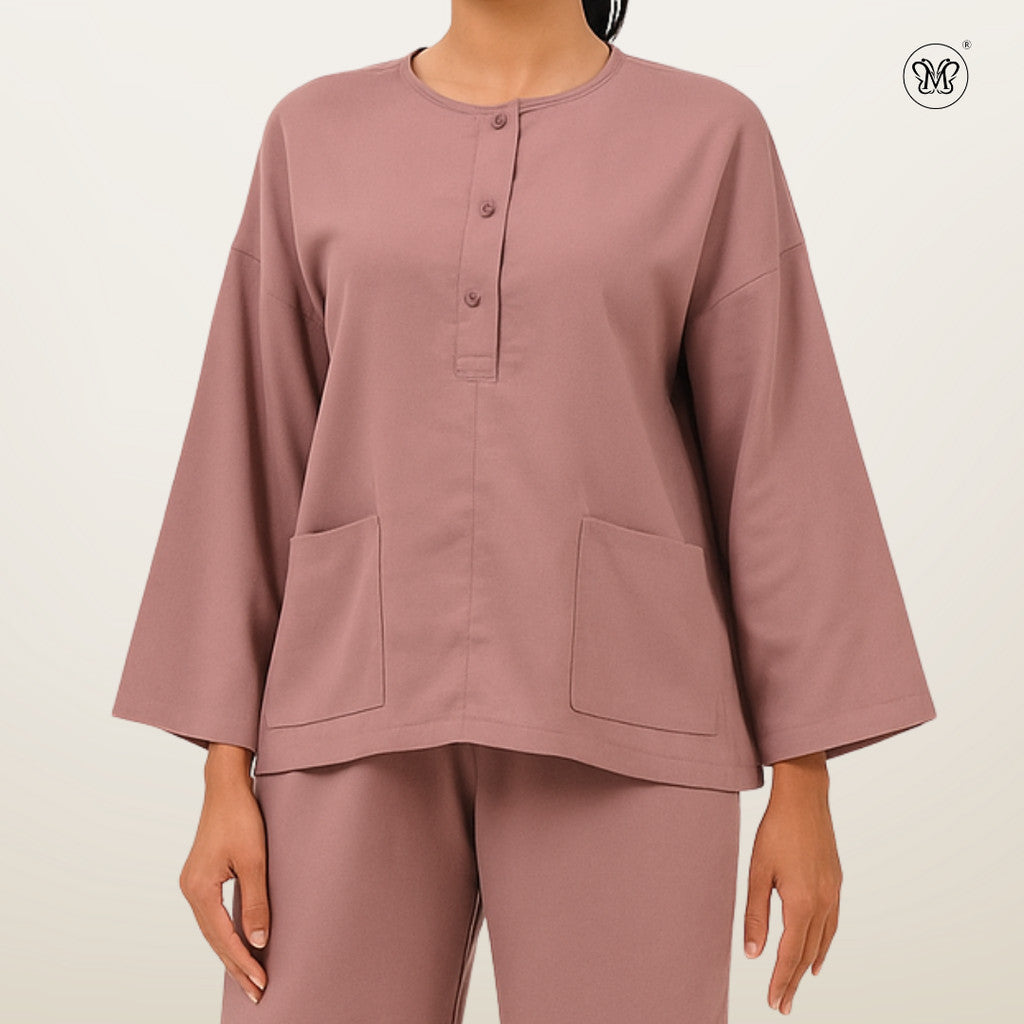 Ladies Linen Modest Relaxed Fit