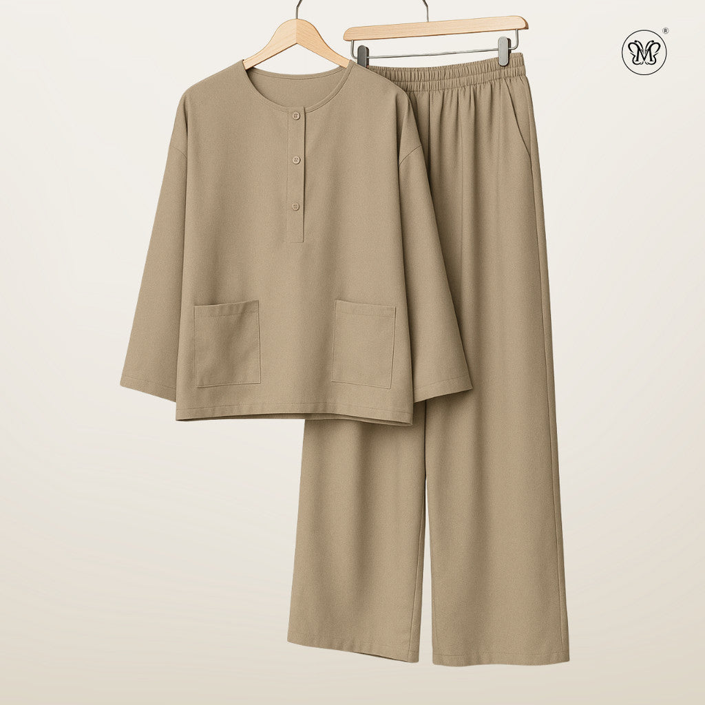 Ladies Linen Modest Relaxed Fit