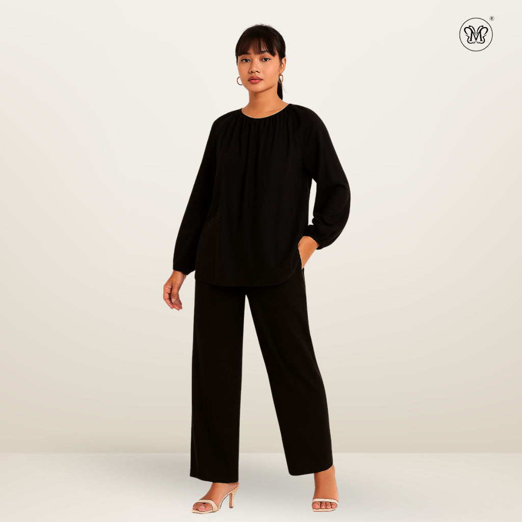 Ladies Linen Front Hidden-Zip