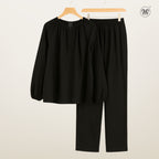 Ladies Linen Front Hidden-Zip