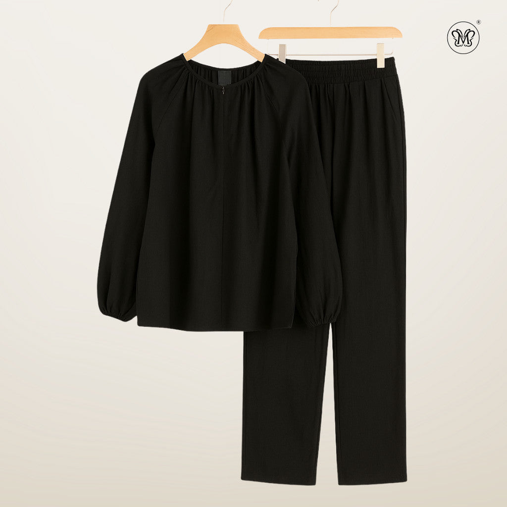 Ladies Linen Front Hidden-Zip