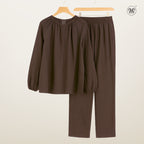 Ladies Linen Front Hidden-Zip