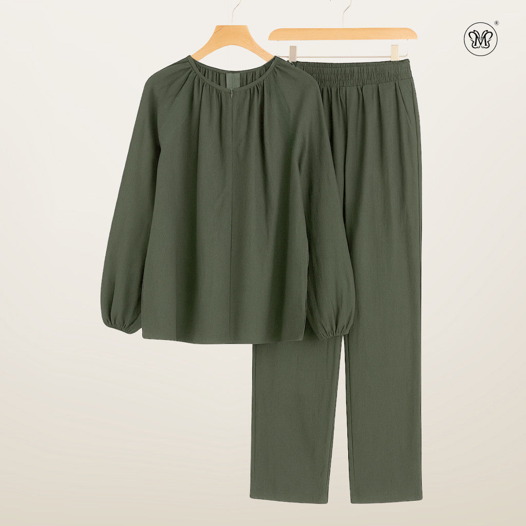 Ladies Linen Front Hidden-Zip