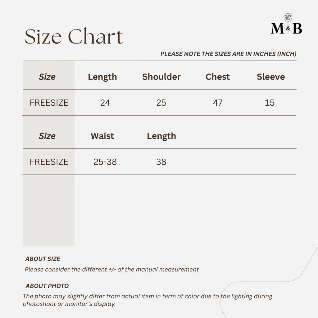 Ladies Front Pockets Linen Set