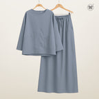 Ladies Front Pockets Linen Set