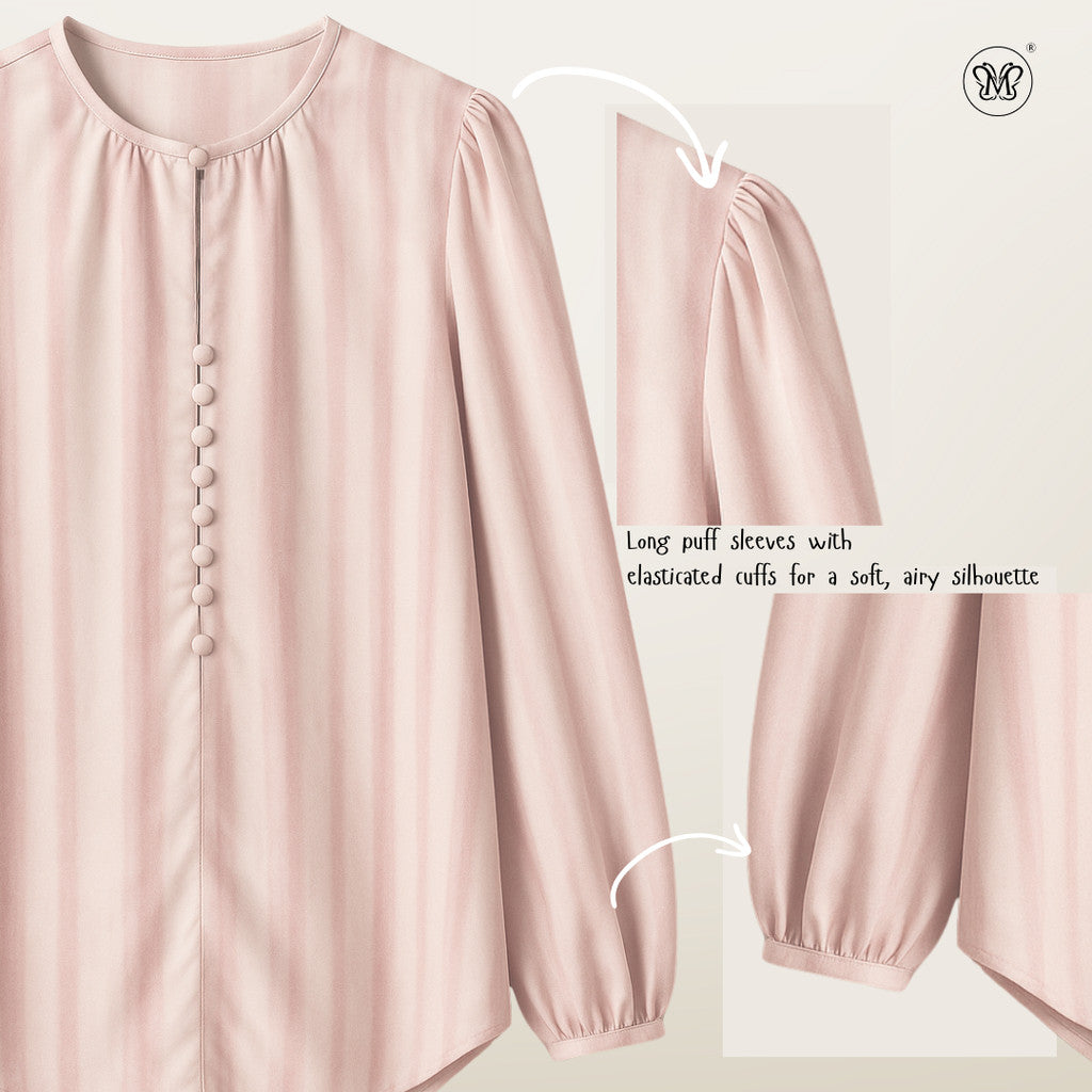 Printed Button Blouse