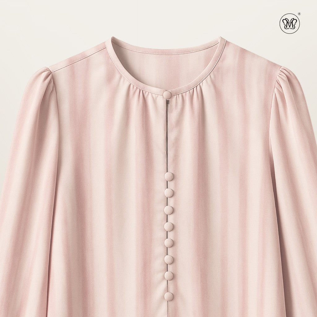 Printed Button Blouse