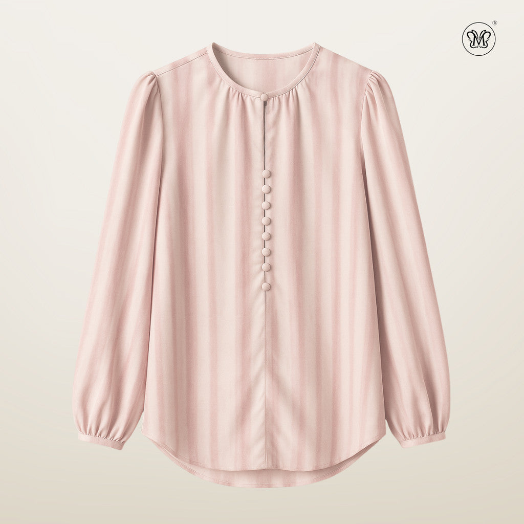 Printed Button Blouse