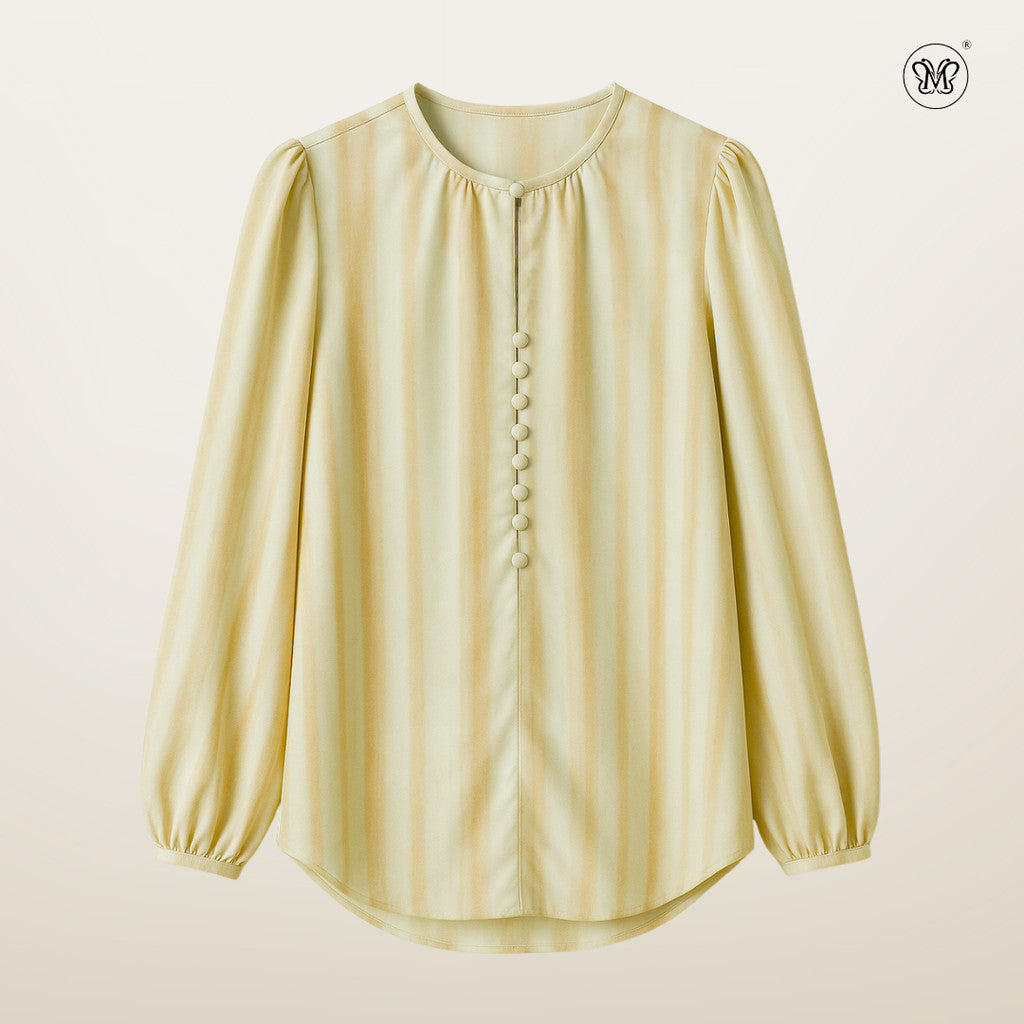 Printed Button Blouse