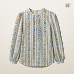 Printed Button Blouse