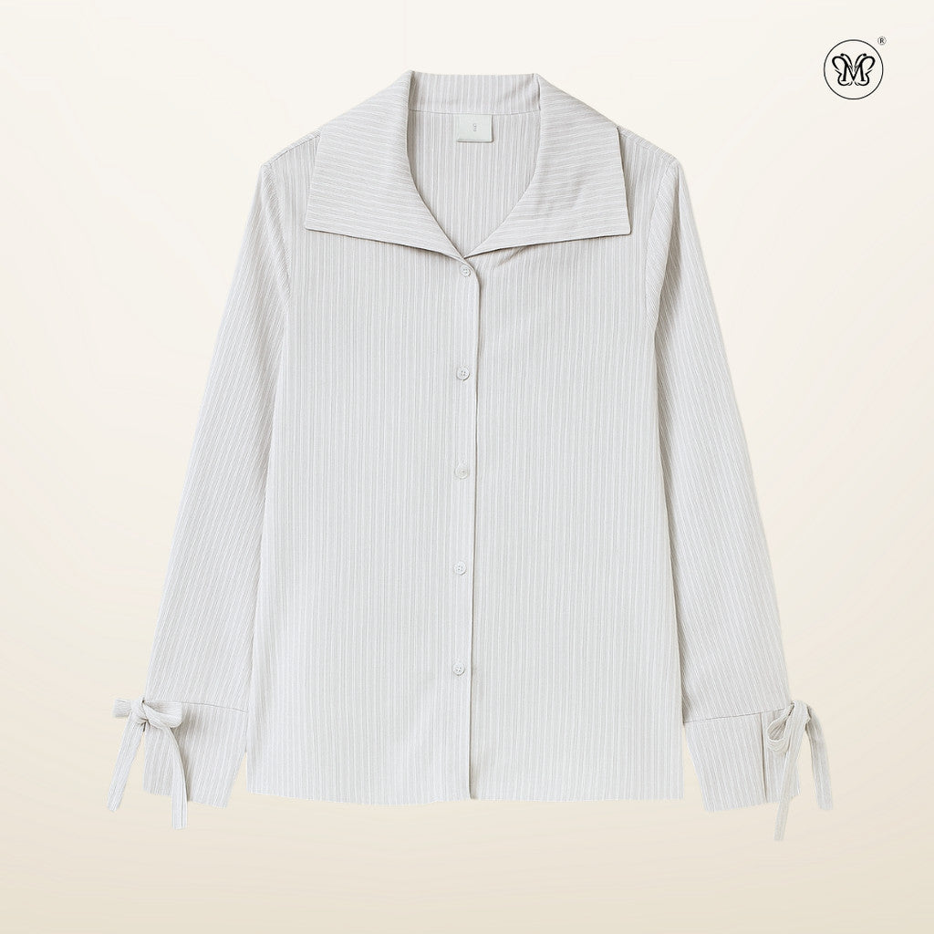 Ladies Striped Collar Shirt