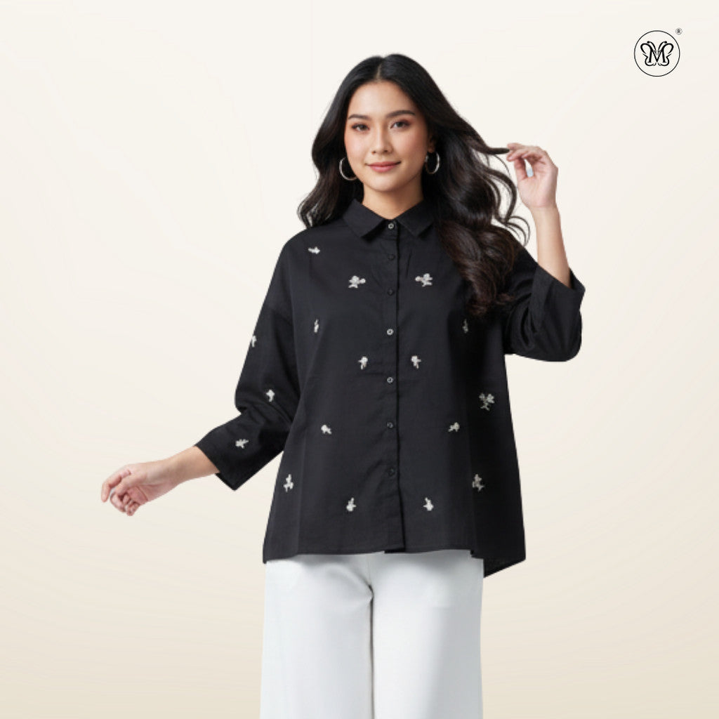 Embroidered Floral Blouse