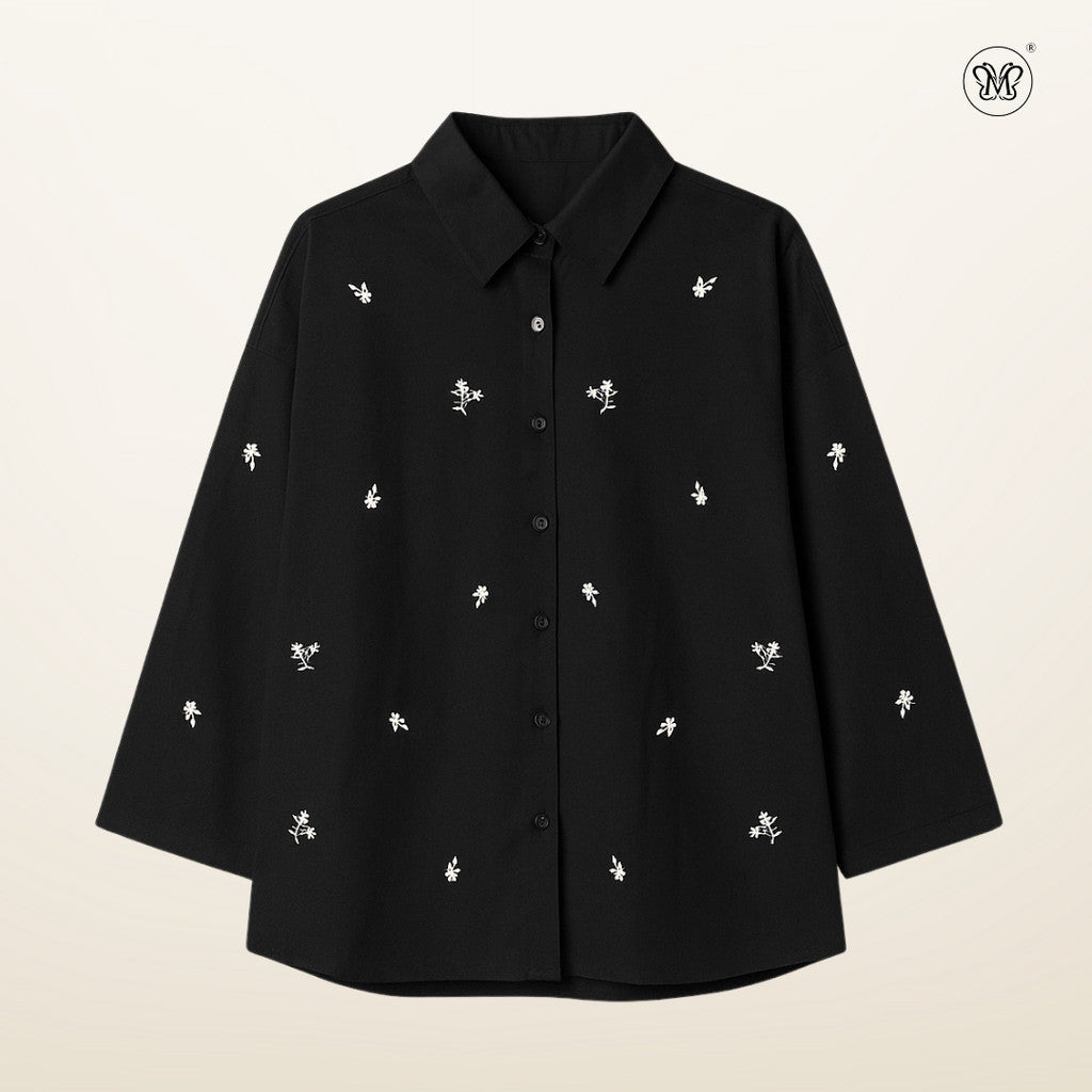 Embroidered Floral Blouse