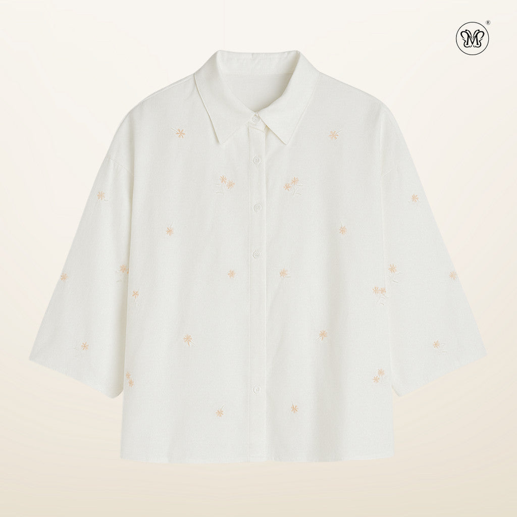 Embroidered Floral Blouse