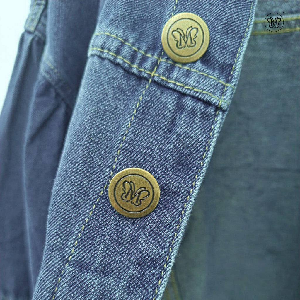 Round Neck Denim Jacket