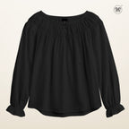 Soft Gathered Wrist Blouse