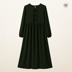 Triple Ribbon-Tie Dress