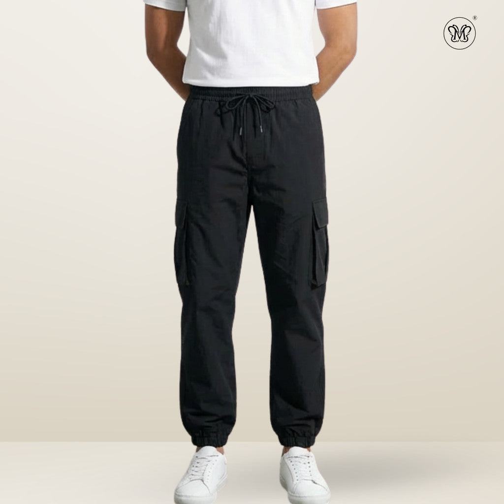 Adjustable Drawstring Cuff Cargo Pants