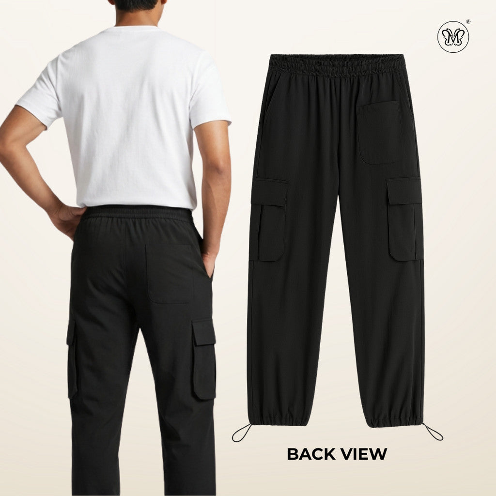 Adjustable Drawstring Cuff Cargo Pants