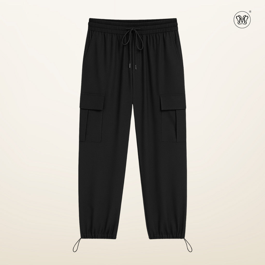 Adjustable Drawstring Cuff Cargo Pants
