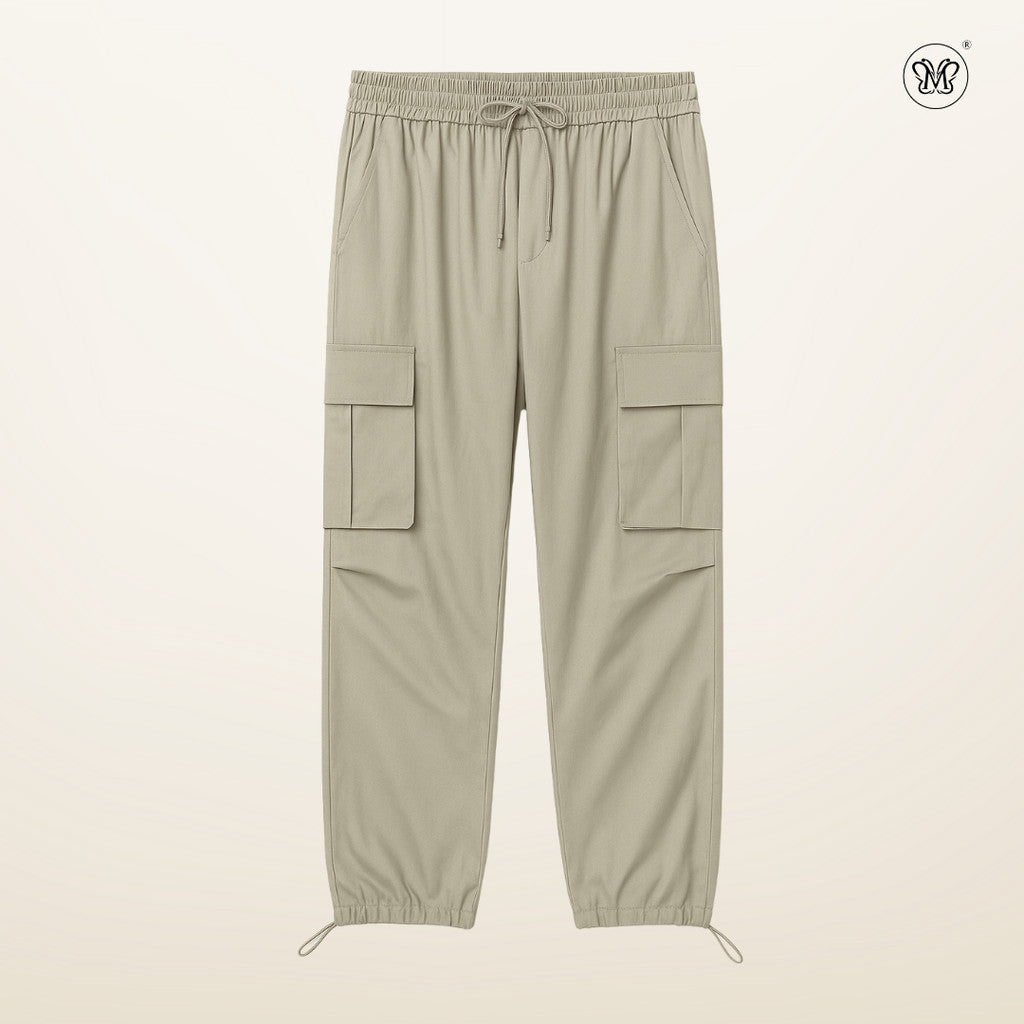 Adjustable Drawstring Cuff Cargo Pants