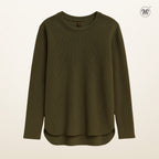 Ribbed Knit Casual Top