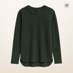 Ribbed Knit Casual Top