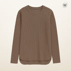 Ribbed Knit Casual Top
