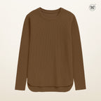 Ribbed Knit Casual Top