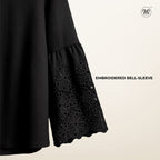 Embroidered Bell Sleeves Blouse