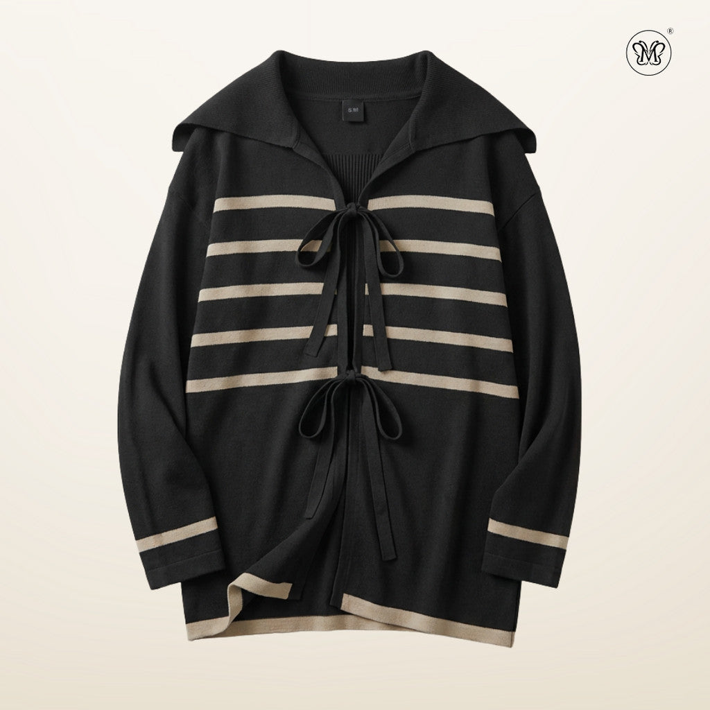 Striped Sailor Collar Top