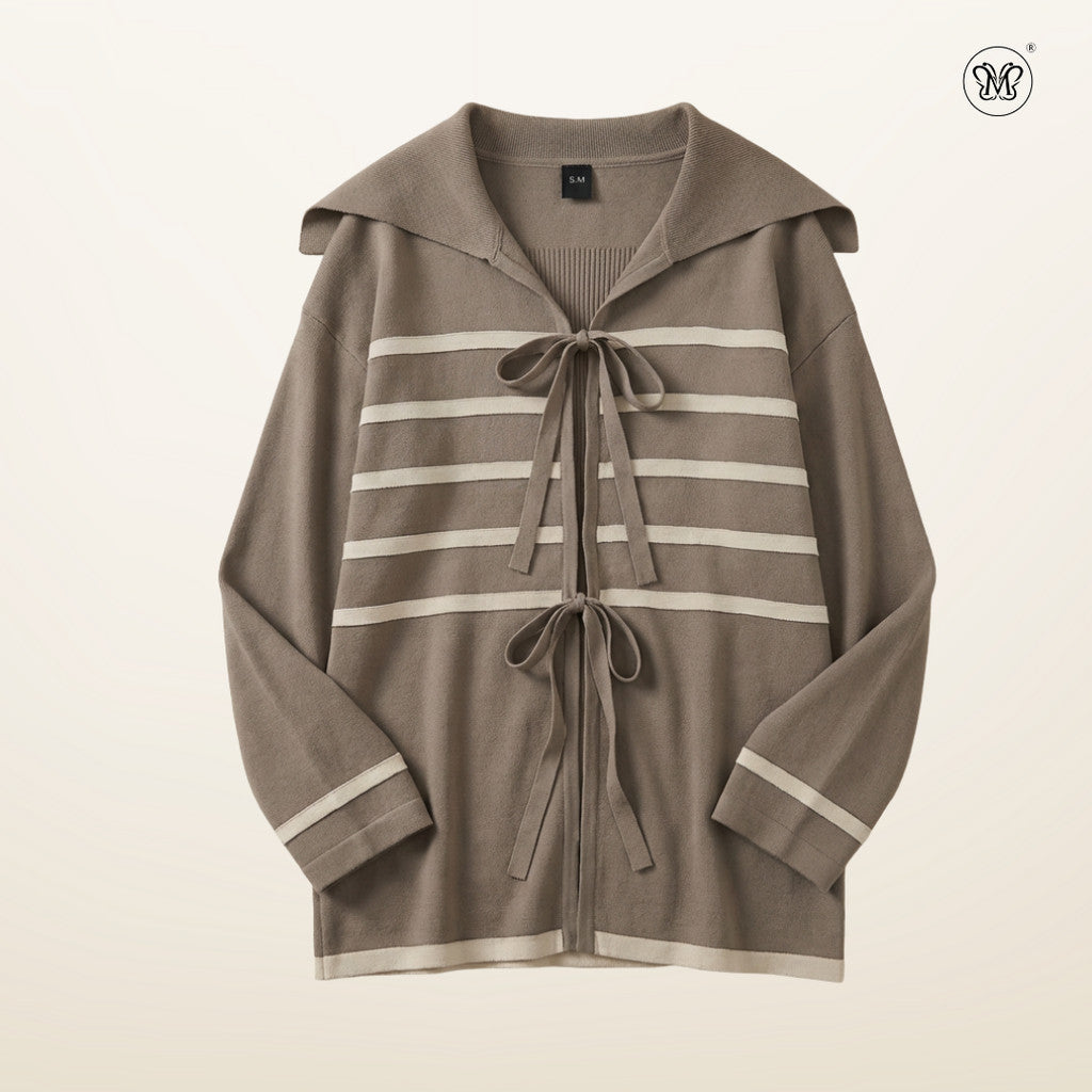 Striped Sailor Collar Top