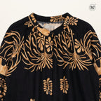 Buttoned Cuffs Dress