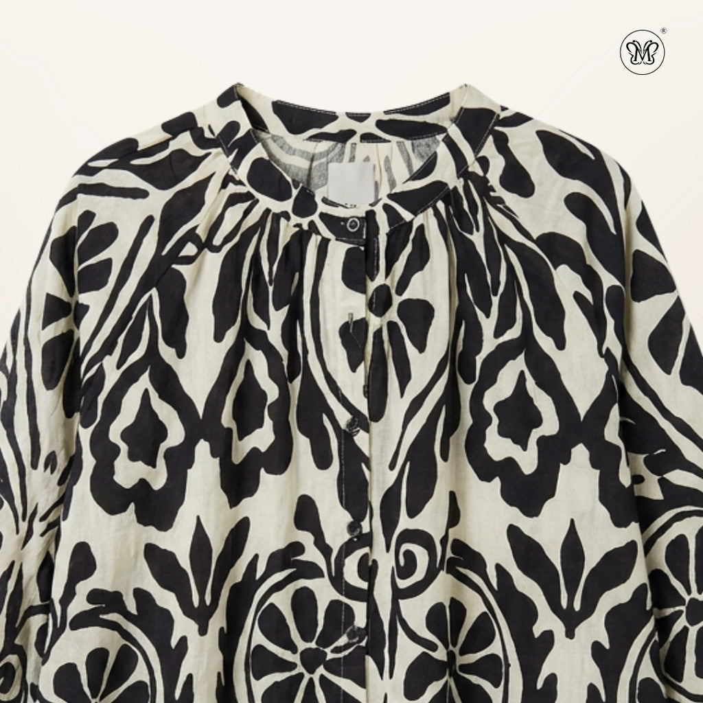 Buttoned Cuffs Dress