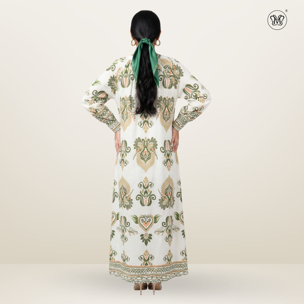 Buttoned Cuffs Dress L2