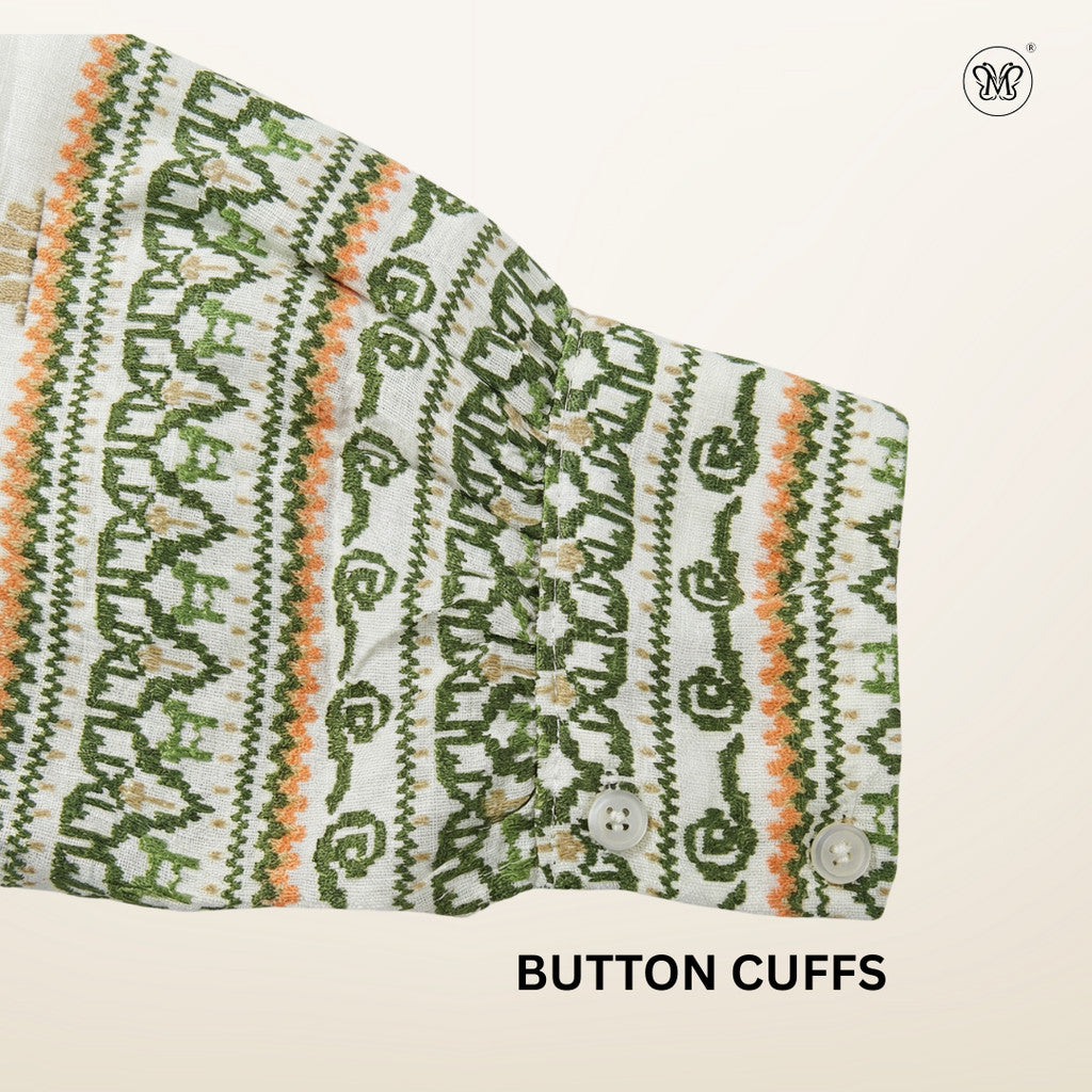 Buttoned Cuffs Dress L2