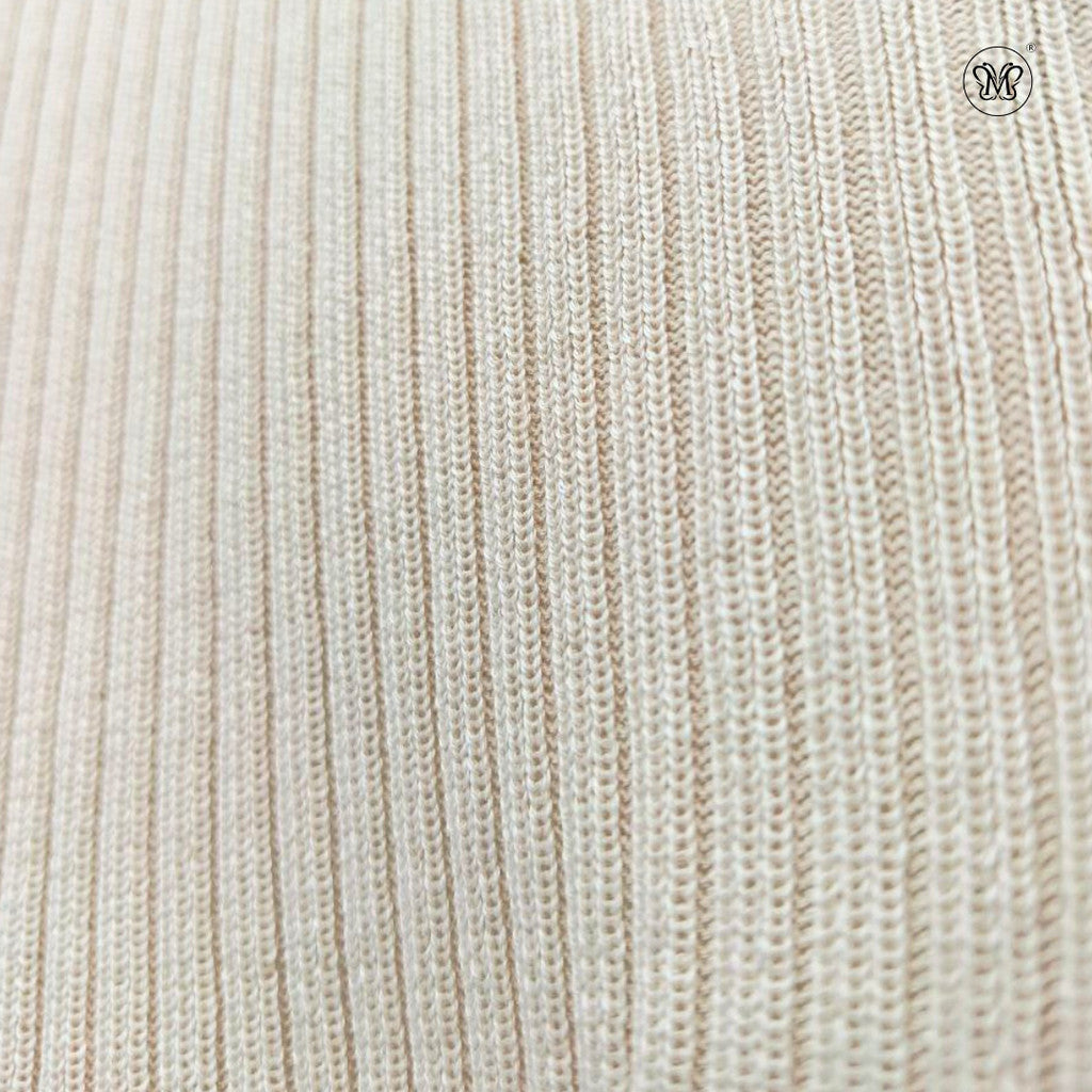 Ribbed Knit Tie-Neck Top